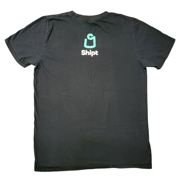 Shipt Delivery Tshirt Mens Sz M Black Logo Crew Neck Short Sleeve Shirt Graphic - Picture 4 of 7